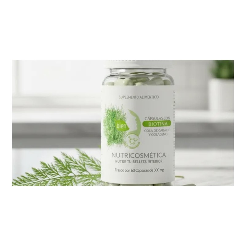 Blen Cápsulas De Biotina 60 Cápsulas Con Colágeno