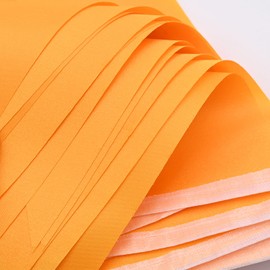 Orange Bunting 20m 52pcs, Fabric Waterproof Bunting for Outdoor Garden Indoor Birthday Decoration