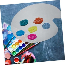 VILLFUL Professional Makeup Palette Acrylic Foundation Mixing Plate Stainless Steel Spatula for Travel