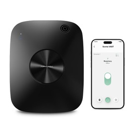 Airversa Smart Waterless Essential Oil Diffuser Scent Air Machine for Large Rooms Spaces Home and Commercial Use, Up to 2000 sq ft 400 mL Capacity, Aromatherapy Scent Diffuser, Black ANA