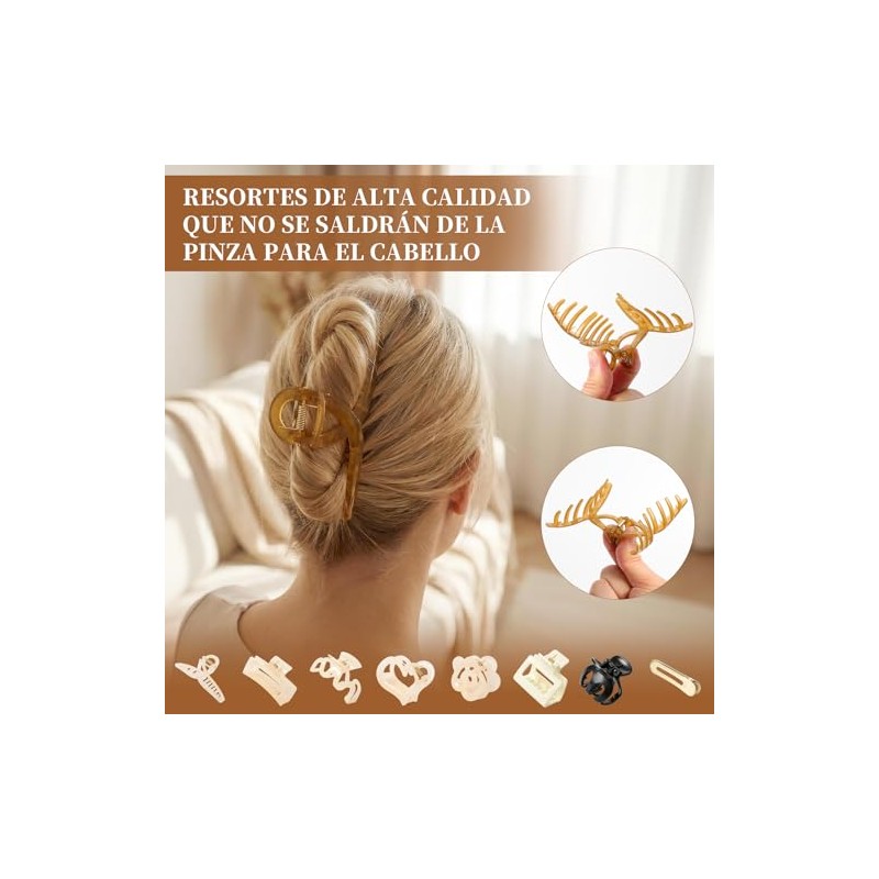 115 Set de Pinzas y Coleteros para Mujer, Pinzas Pasadores,