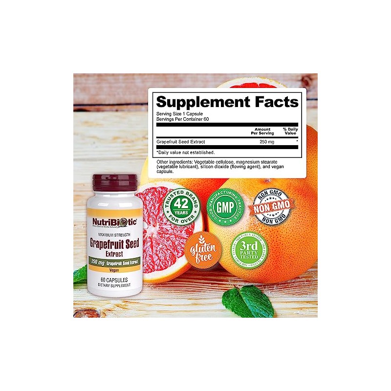 Nutribiotic Gse Capsules Caps, 250 Mg, 60 Count
