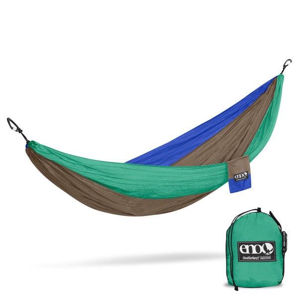 ENO, Eagles Nest Outfitters DoubleNest Lightweight Camping Hammock, 1 to 2 Person, Special Edition Colors, ATC