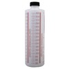 Consolidated Plastics Cylinder Measure Bottle with Cap, HDPE, Natural, 16oz.,