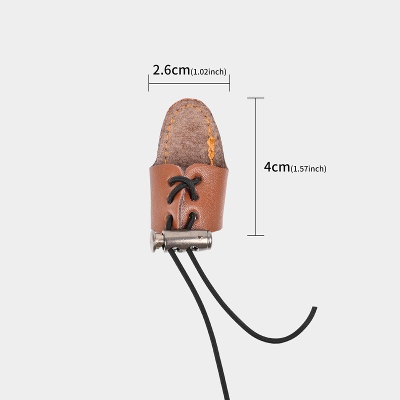 SPG Leather Archery Thumb Ring - Traditional Bow Thumb Ring