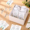 Ecation 15 Sets Volunteer Appreciation Gifts Volunteer Keychain with Puzzle
