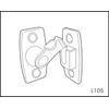 QCAA Heavy Forged Solid Brass Door Latch, 90 Degree Right