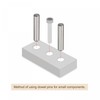 sourcing map Pack of 50 Tension Pins 304 Stainless Steel