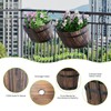 2Pack Wood Fence planters Window boxes planters Railing planter box