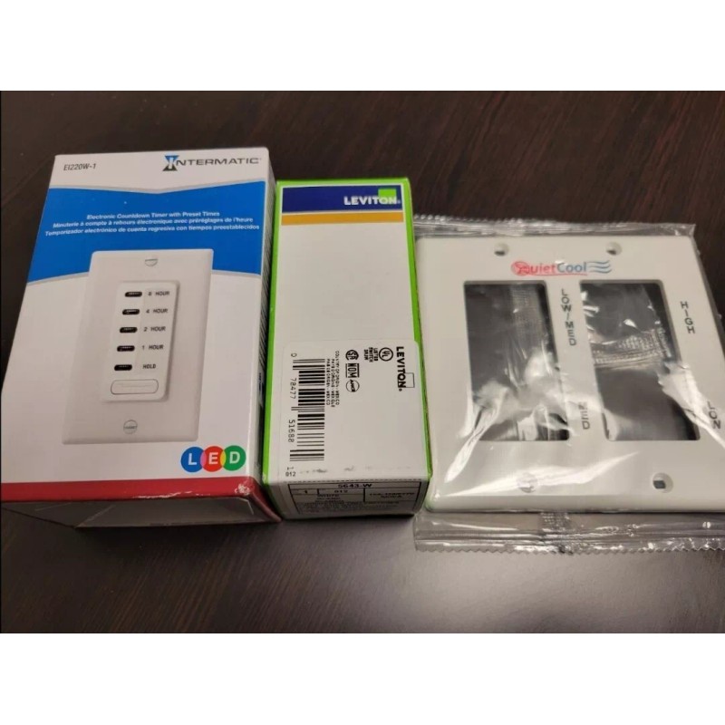 QuietCool NEW QuietCool Combo 3 Speed Control Switch & 8