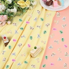 kreat4joy Pink Safari Party Decorations Girls, 200pcs Jungle Safari Animal Table Confetti Forest Wild Animal Table Decoration Paper Scatter for Two Wild One 1st 2nd Birthday Party Supplies Baby Shower