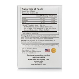 UniScience Group Nitrinol, Natural Nitric Oxide Booster with Beetroot Extract, 60 Tablets per Box, 2 Box Deal