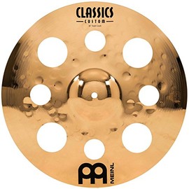 Meinl 16" Trash Crash Cymbal with Holes - Classics Custom Brilliant - Made in Germany, 2-YEAR WARRANTY (CC16TRC-B)
