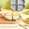 Garsent Non Stick 4 Cup Fried Pan Nonstick Heart Shaped