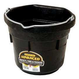 Little Giant Flat Rubber Bucket Rubber Flat Back Bucket (8 Quart) (Item No. DF8FB)
