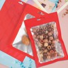 100 Pieces Resealable Mylar Bags with Clear Window, Smell Proof