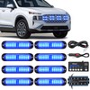 Nilight 8PCS Led Strobe Lights with Controller 12V 24V Sync