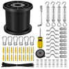 NEREUS String Light Hanging Kit with 164 Ft Vinyl Coated