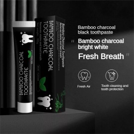 Natural Bamboo Charcoal Teeth Whitening Oral Care Mint Toothpaste FLUORIDE FREE MINT TOOTHPASTE Natural Bamboo Activated Charcoal Teeth Whitening - 4 PACKS