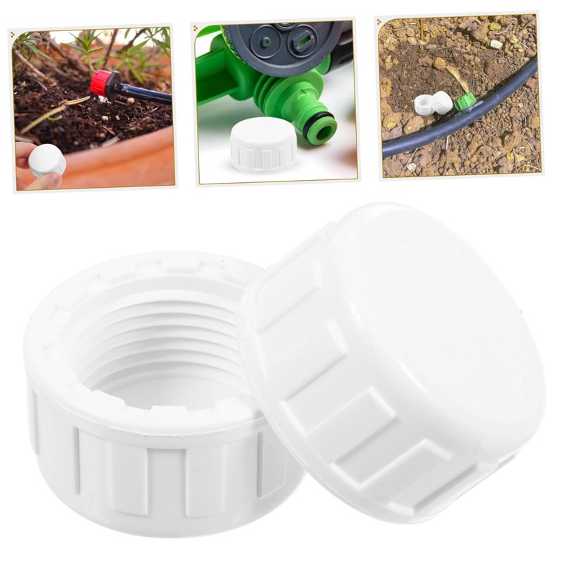 BESPORTBLE 20 Pack PVC Pipe End Cap Plug Leakproof Sprinkler