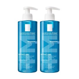 La Roche Posay Effaclar Purifying Foaming Gel for Oily Sensitive Skin, 2x400ml