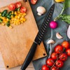 5 Pack Black Kitchen Knife Sheaths, Plastic Blade Guards for