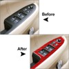 SIKUAI Car Carbon Fiber Inner Window Lift Door Lock Control