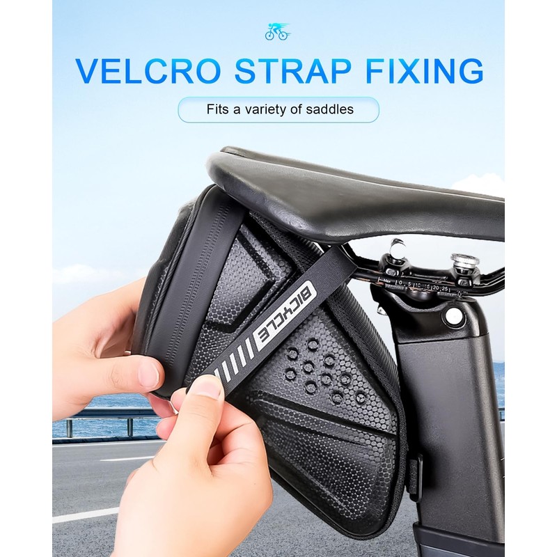 SUBORAWOS Bike Phone Mount Bag EVA Hard Shell Waterproof TPU