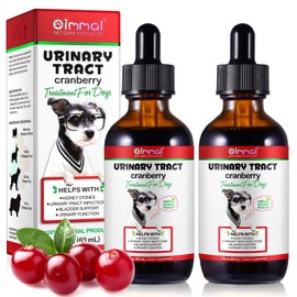 Dog UTI Treatment - Urinary Tract Infection Treatments, Kidney+Bladder Support Supplement, Natural Cranberry Extract for Dogs, Supports Urinary and Digestive Health (2 Fl Oz (Pack of 2))