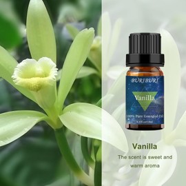 BURIBURI Vanilla Coconut Essential Oil Set, 2Pack Essential Oil Fragrance Oil Set - 2x10ml