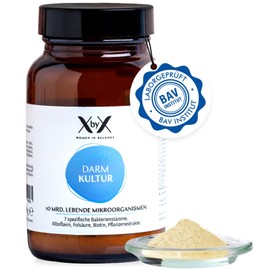 XbyX Intestinal Culture 60 g | 30 Servings | Vegan | Lactose Free | Gluten Free | Premium Synbiotic for Intestinal Flora | High-Quality Bacterial Cultures to Support Gut Balance | From Germany