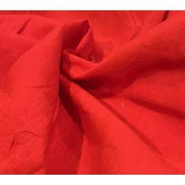 wowfabric4less123 RED  100% linen Fabric 56” Width Sold By The Yard
