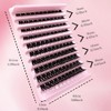 GGOKOK Lash Clusters Wispy DIY Lash Extension 8-16mm Eyelash Clusters