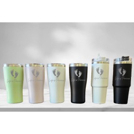 Heritage House '76 Green Tumbler Life is Precious - Feet Pro-Life Tumbler