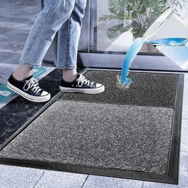 SINOPED Disinfecting Sanitizing Floor Entrance Door Mat, Disinfection Entry Rug Shoe Sanitizer, Shoe Tray for Entryway Indoor Outdoor Doormats (Large - 35x48 inch)