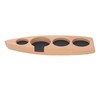 Coffee Tamper Holder Boat Shape 4 Slots Anti Slip Stable