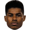 Marcus Rashford (Stubble) Celebrity Mask, Flat Card Face, Fancy Dress