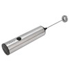Stainless Steel Electric Milk Frother Handheld Egg Beater USB Charging