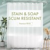 AmazerBath Shower Liner, 72x78 Plastic Frosted Shower Curtain Liner, PEVA