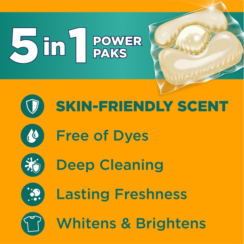 Arm & Hammer Sensitive Fresh Scent 5-IN-1 Power Paks, 42