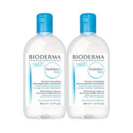 Bioderma Hydrabio DUO H2O Micellar Water Cleansing and Make-Up Removing for Dehydrated Sensitive Skin, 33.4 Fl Oz