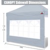 SCOCANOPY Church Window Sidewall for 10x10 Canopy Frame, 3 Pack