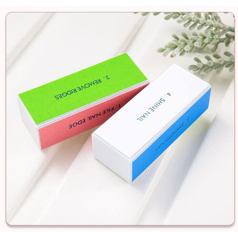 Ericotry 4PCS 4 Way Nail Buffing Block Nail Files Grit
