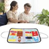 Elderly Activity Sensory Board Portable Zip Button Basic Skills Sensory