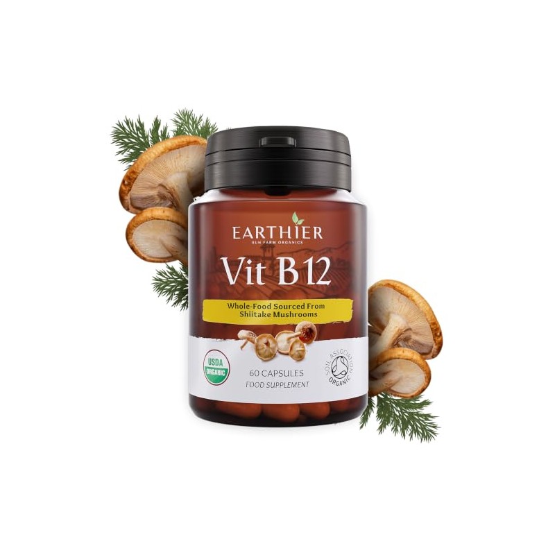 Organic Vitamin B12 Methylcobalamin Whole Food Supplement