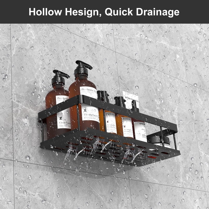 UUlioyer Shower Caddy, Shower Shelf No Drilling, Bathroom Accessory with
