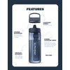 LifeStraw Go 2.0 Water Filter Bottle 650ml, Laguna Teal