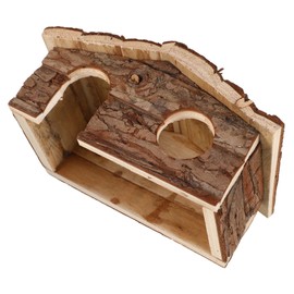CORHAD Hamster Hideout Hideaway Wooden Animal House Toy Pet Hideout Pet Cabin