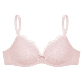 Joey Macon Ultra Boost Non-Wire Wireless Pad Plunge Bra Small Boob Must Have Petite Lady Add 2-3 Cup Sizes 30-44 A, AA, AAA Pink