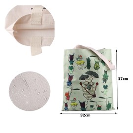 The Legend Of Dad Tote Bag Zelda Korok Reusable Grocery Shopping Bag Zelda Shoulder Bag Korok Dad Handbag Gamer Gift (Green Tote)